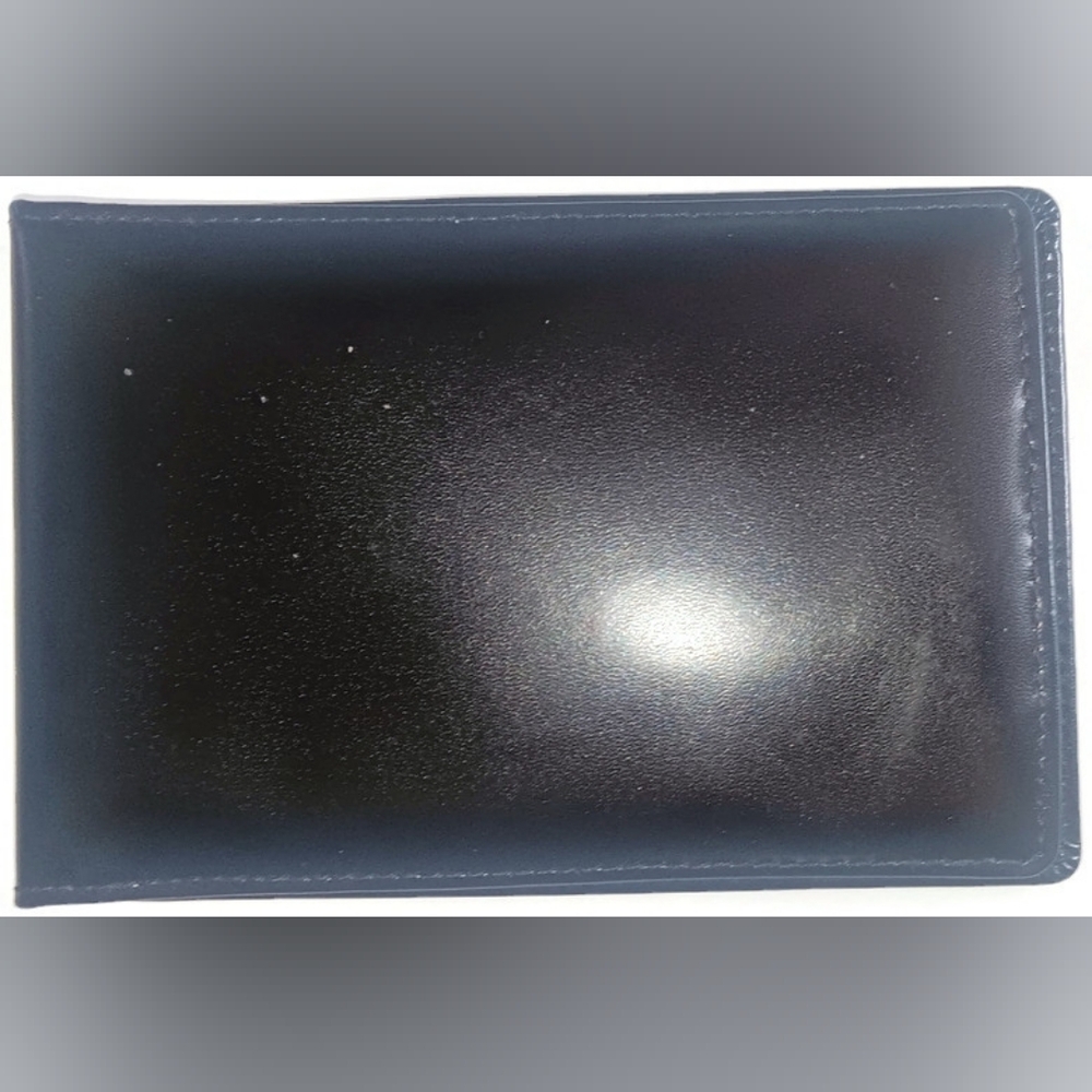 MEN'S THINFOLD LEATHER BADGE ID HOLDER WALLET